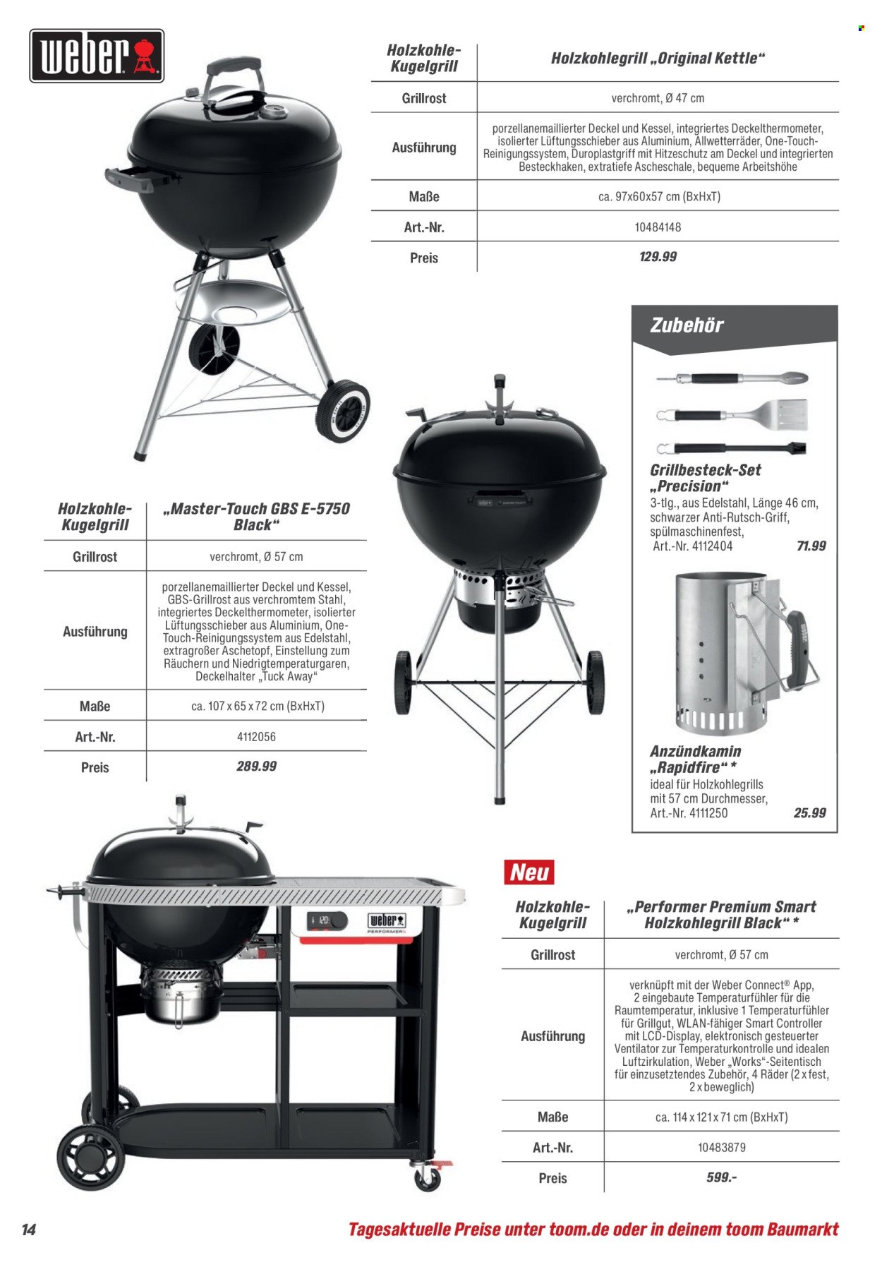 TOOM BAUMARKT Prospekt - Grills & Zubehör