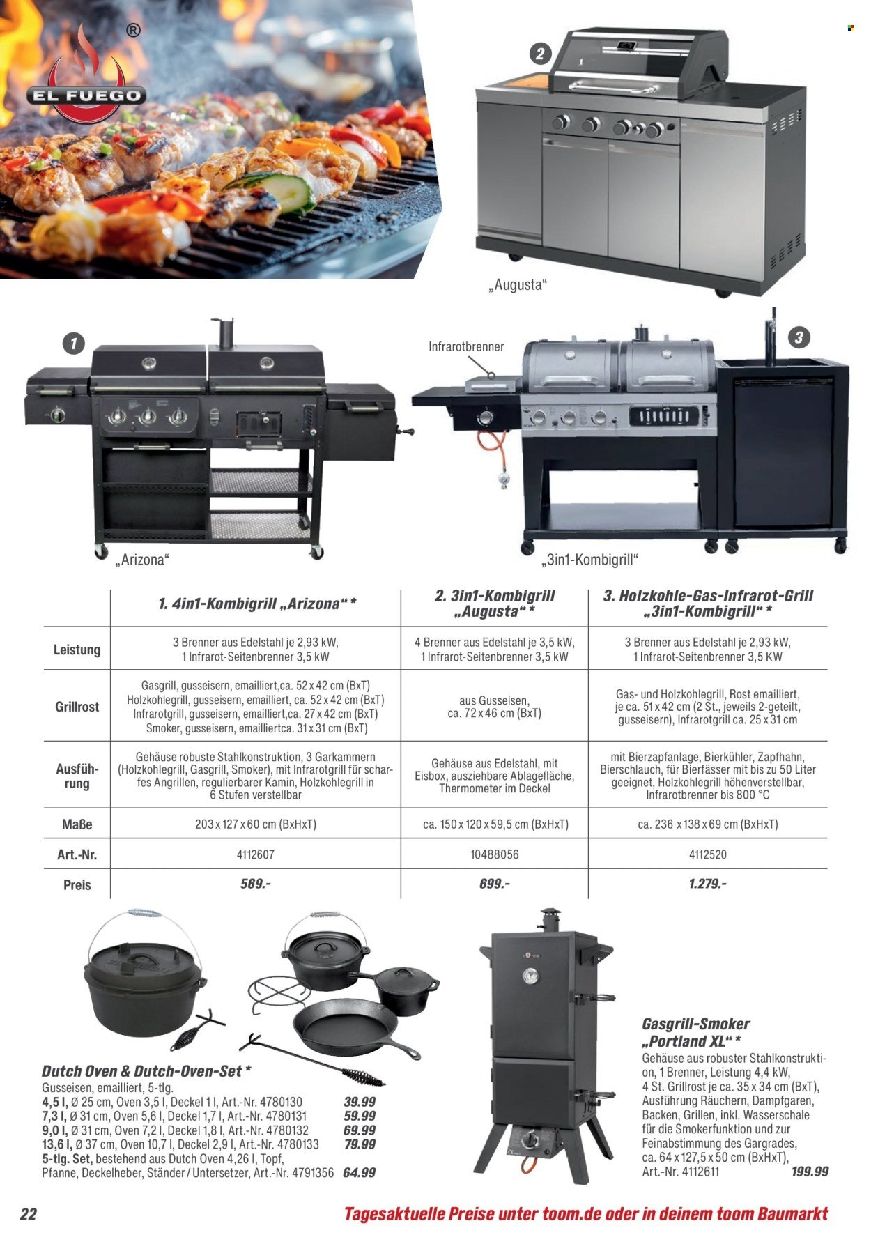 TOOM BAUMARKT Prospekt - Grills & Zubehör