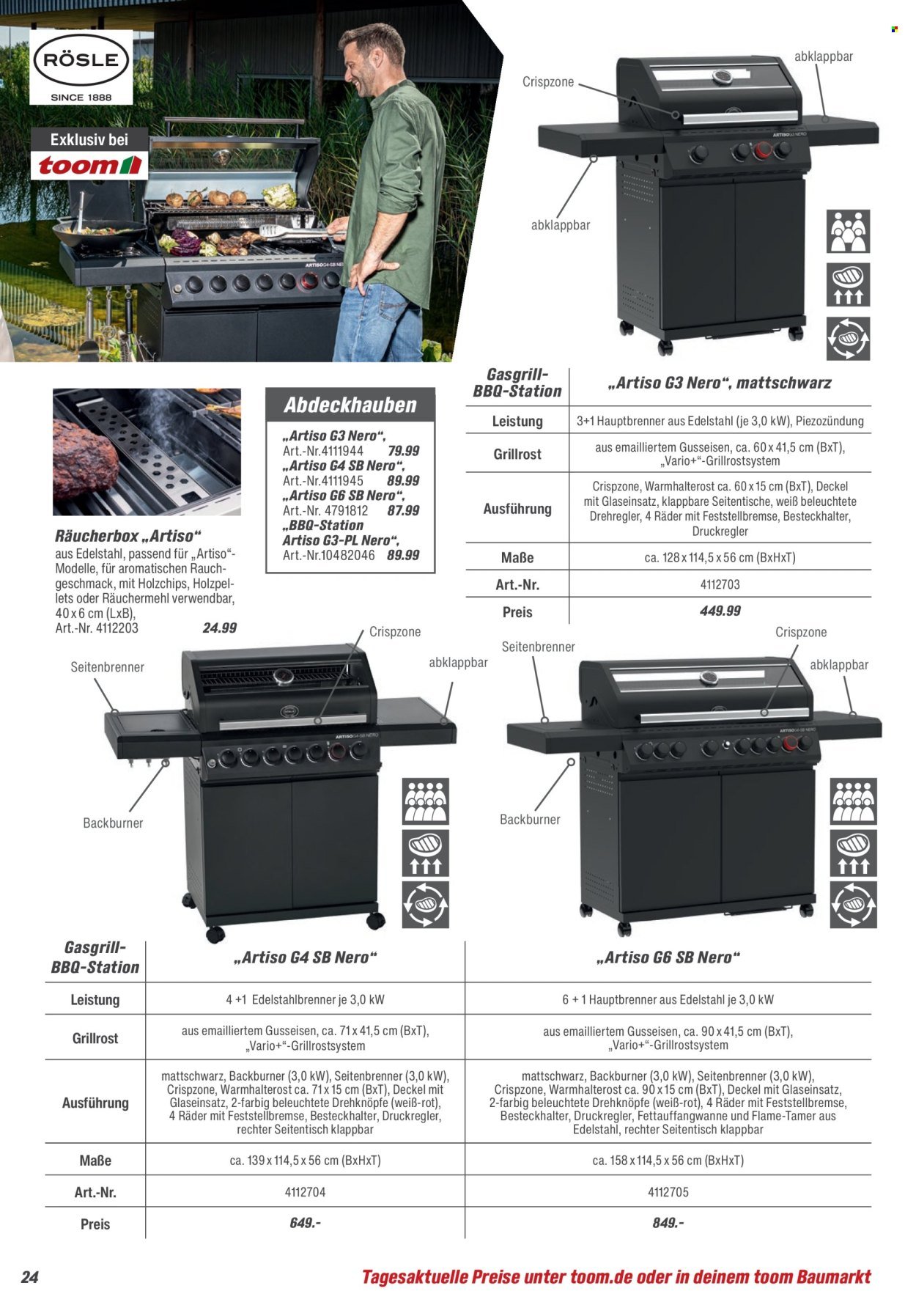 TOOM BAUMARKT Prospekt - Grills & Zubehör
