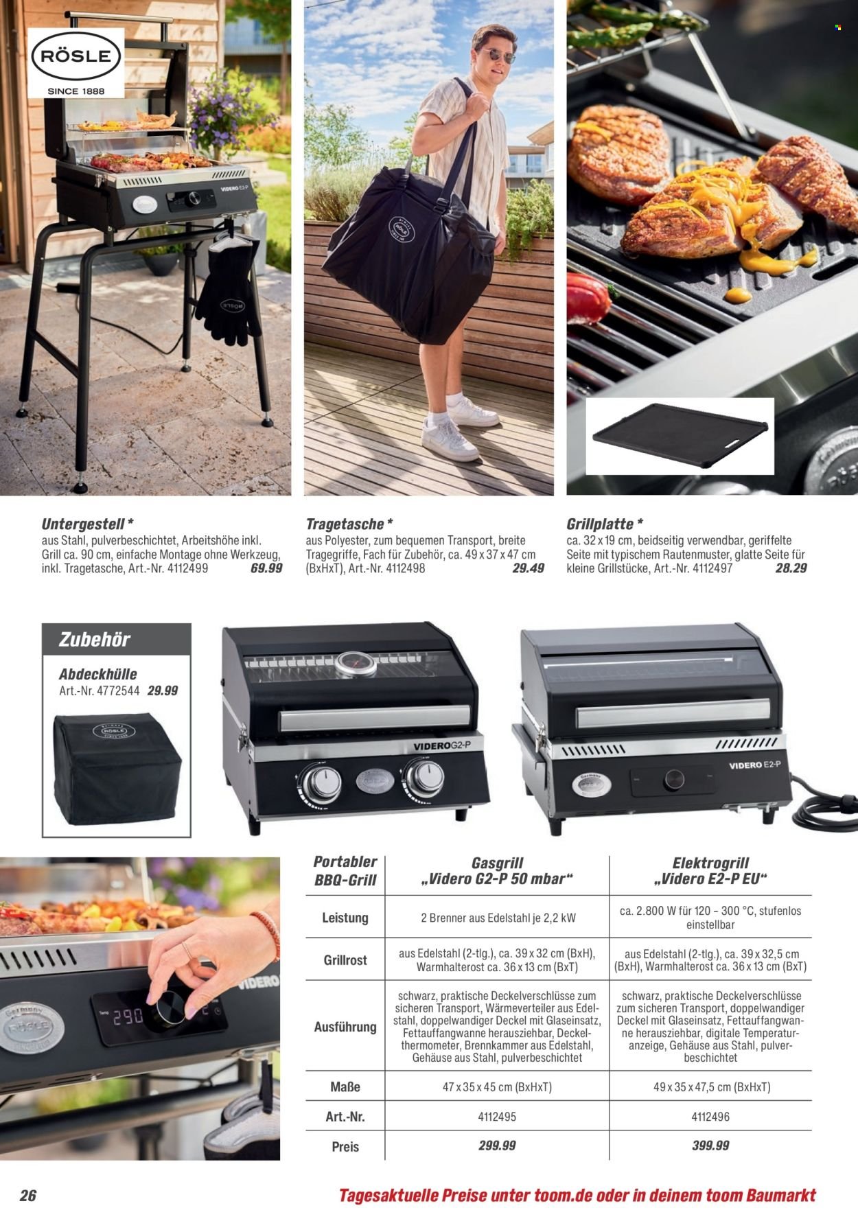 TOOM BAUMARKT Prospekt - Grills & Zubehör