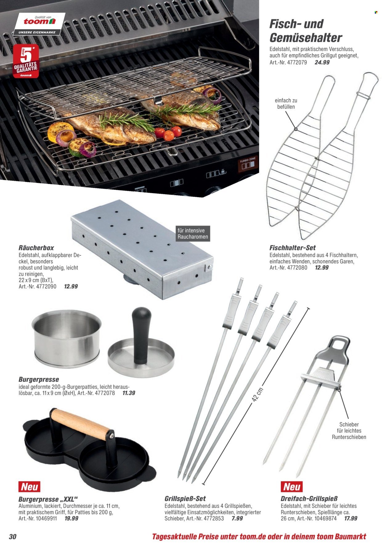 TOOM BAUMARKT Prospekt - Grills & Zubehör