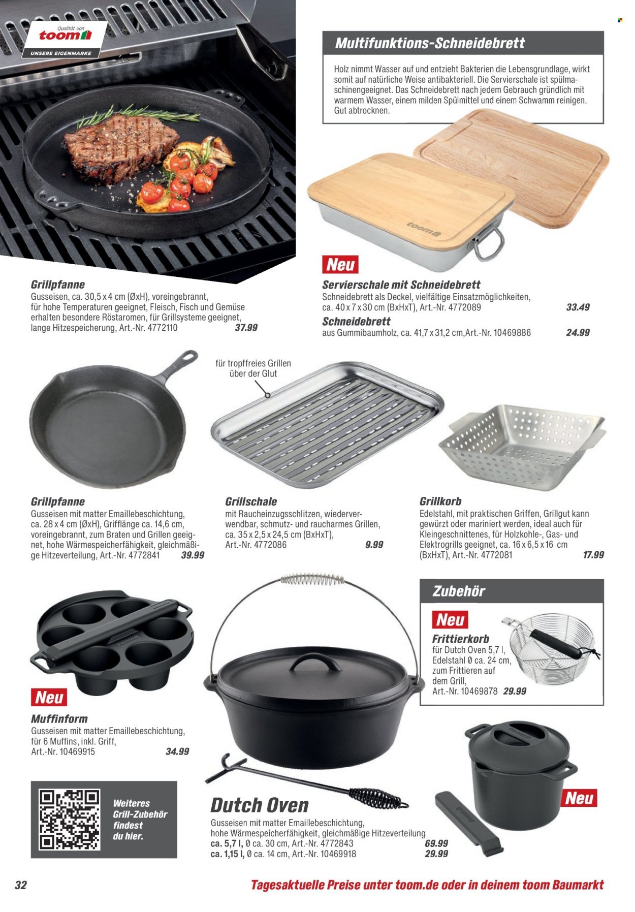 TOOM BAUMARKT Prospekt - Grills & Zubehör