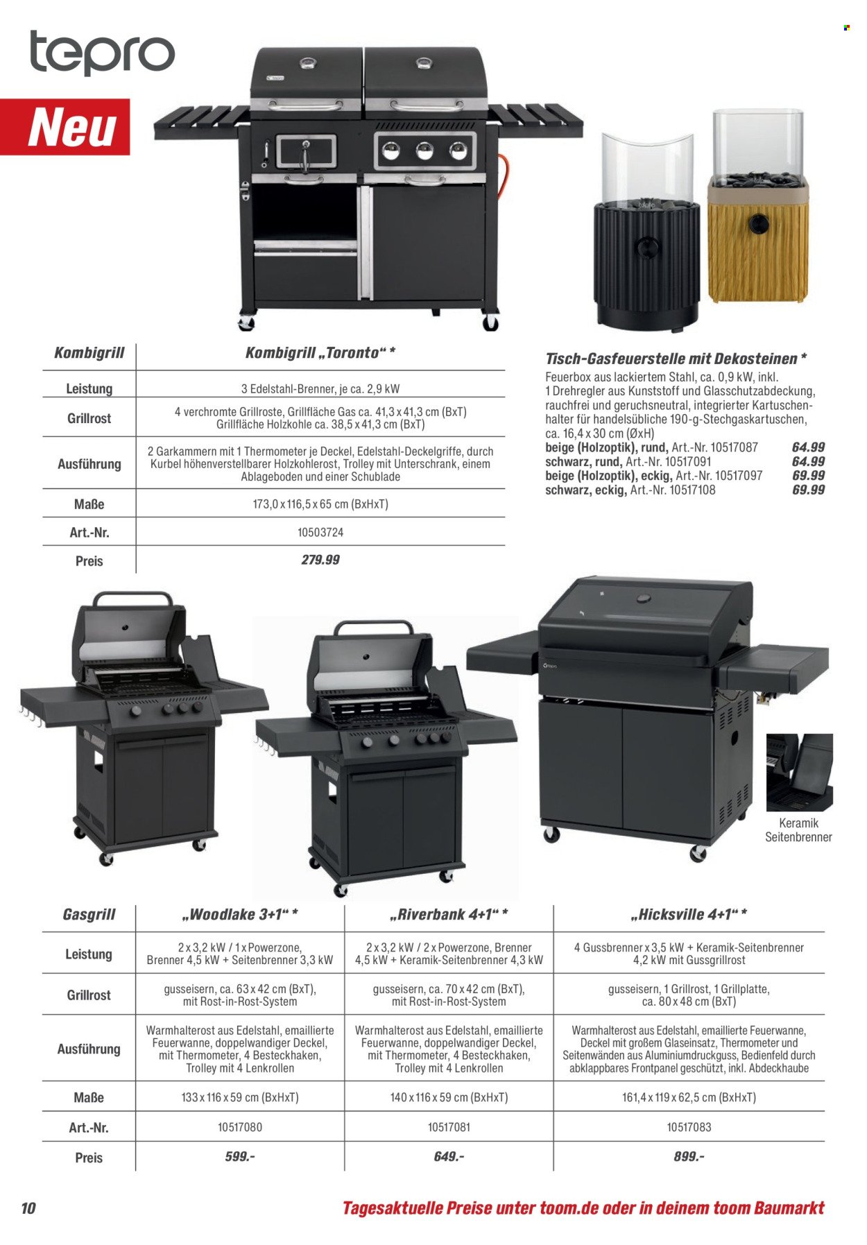 TOOM BAUMARKT Prospekt - Grills & Zubehör