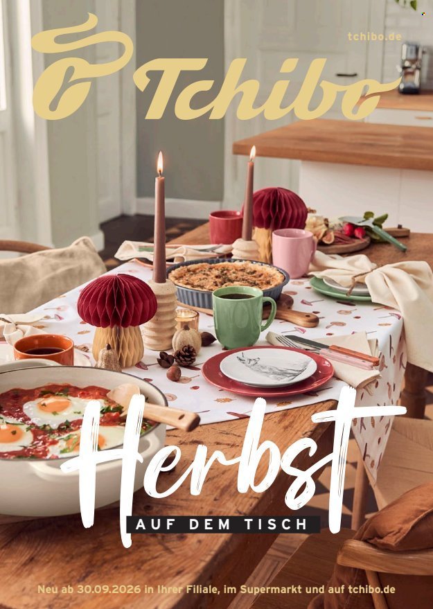 TCHIBO Prospekt - Herbst auf dem Tisch
