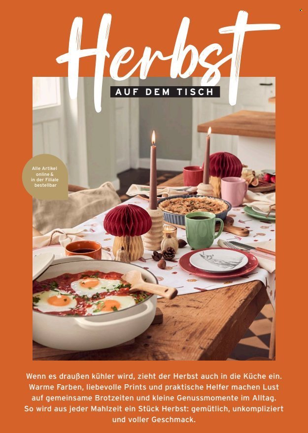 TCHIBO Prospekt - Herbst auf dem Tisch