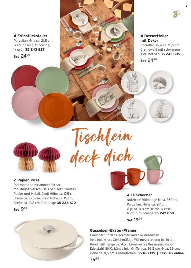 TCHIBO Prospekt - Herbst auf dem Tisch