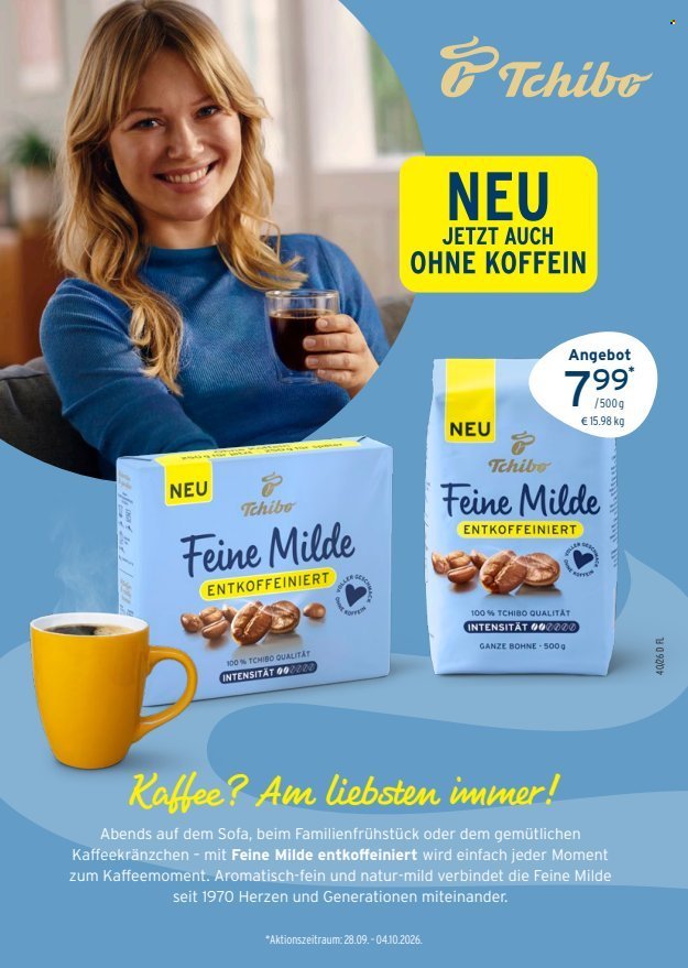 TCHIBO Prospekt - Herbst auf dem Tisch