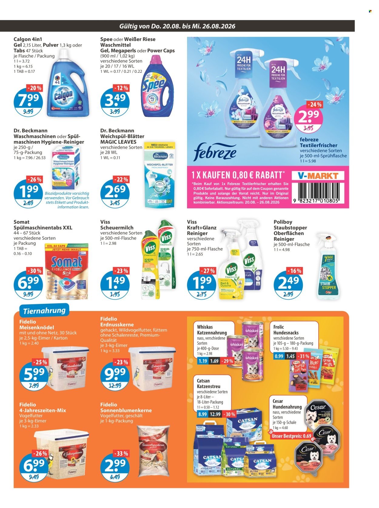 V-MARKT Prospekt - Ab Donnerstag 20.08.2026