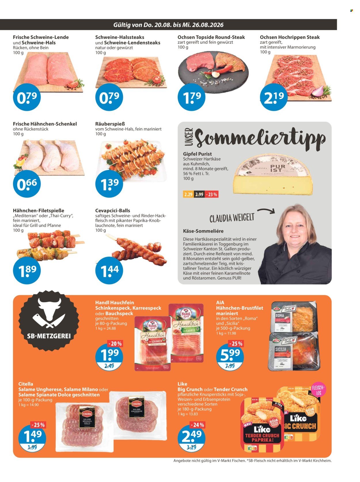 V-MARKT Prospekt - Ab Donnerstag 20.08.2026