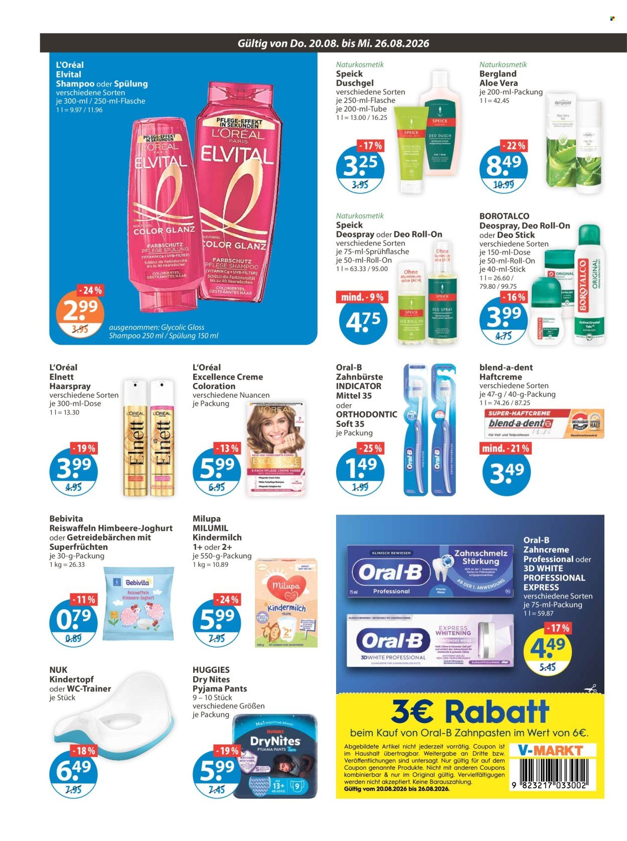 V-MARKT Prospekt - Ab Donnerstag 20.08.2026