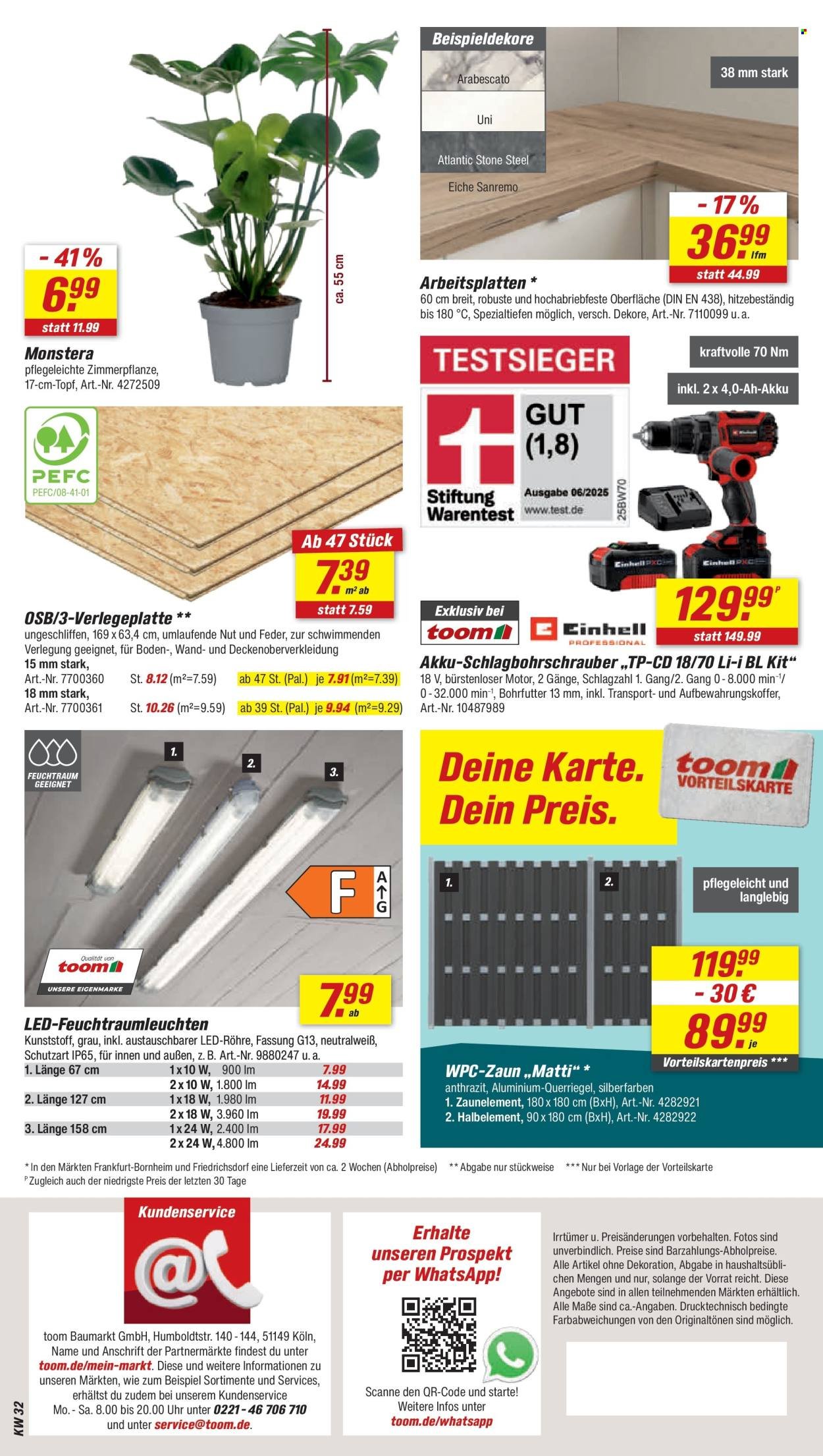 TOOM BAUMARKT Prospekt - Ab Samstag 1.08.2026