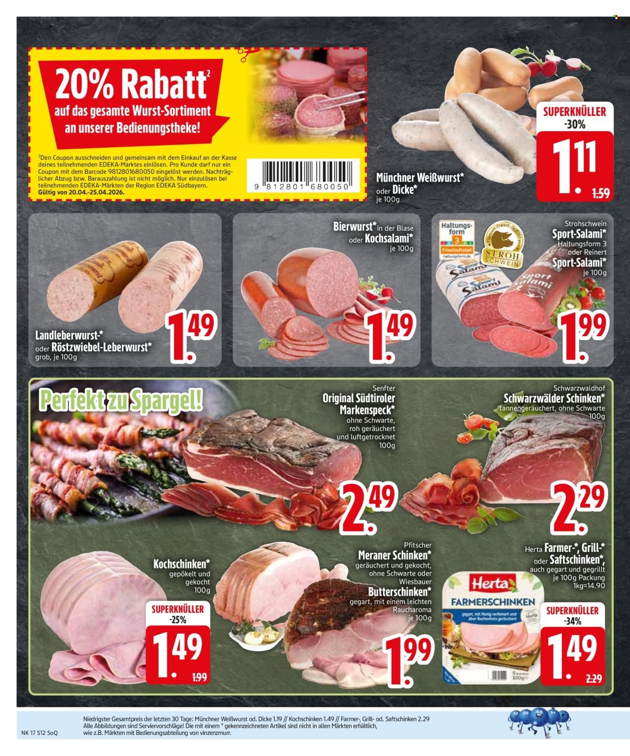 EDEKA Prospekt - Ab Montag 20.04.2026