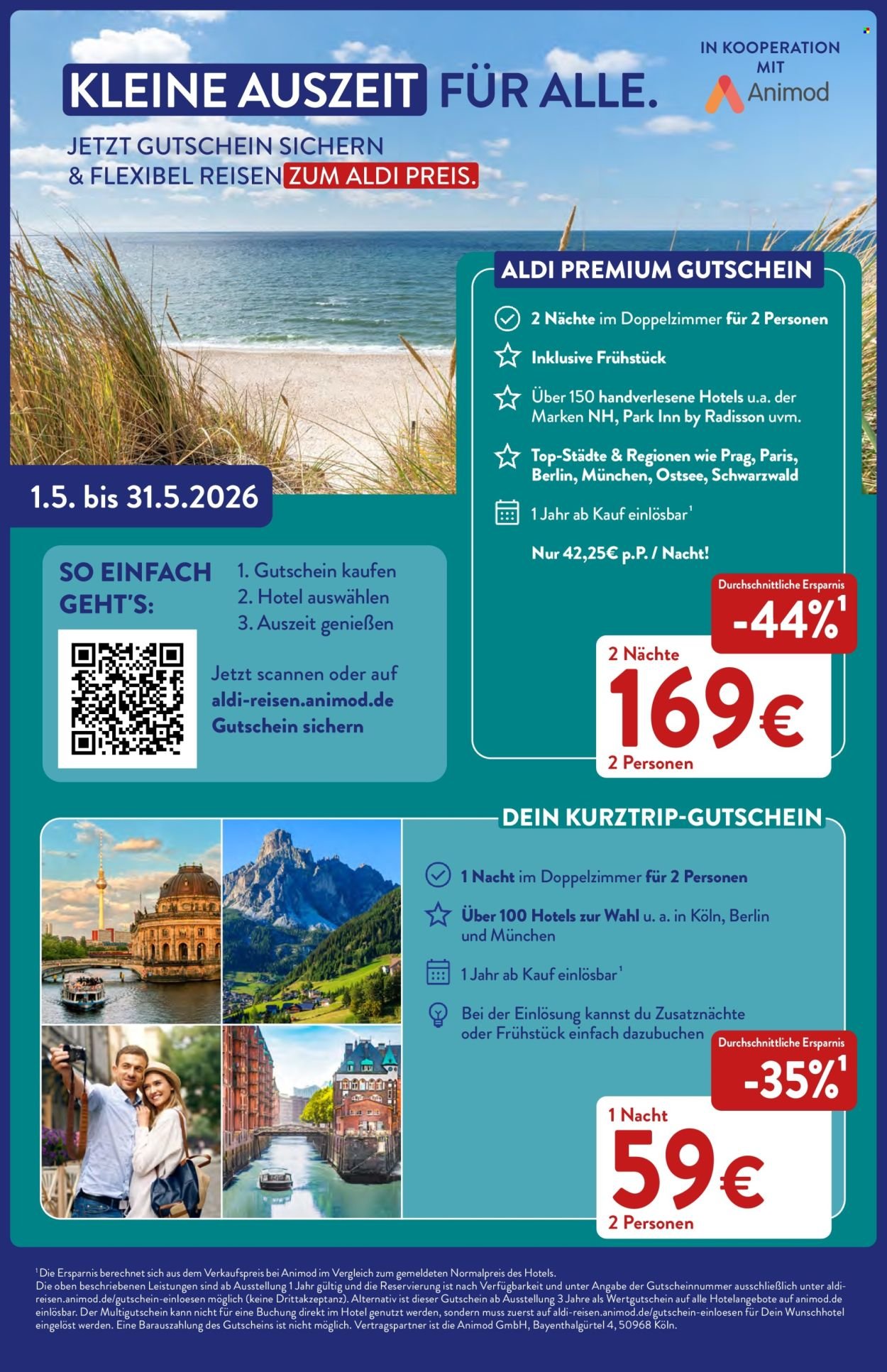 ALDI SÜD Prospekt - Reisen (2026-05-01 - 2026-05-31)