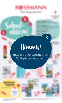ROSSMANN Prospekt - Startklar für das neue Schuljahr