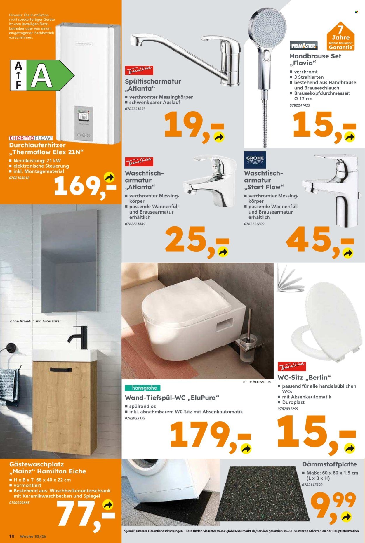 GLOBUS BAUMARKT Prospekt - Ab Montag 10.08.2026