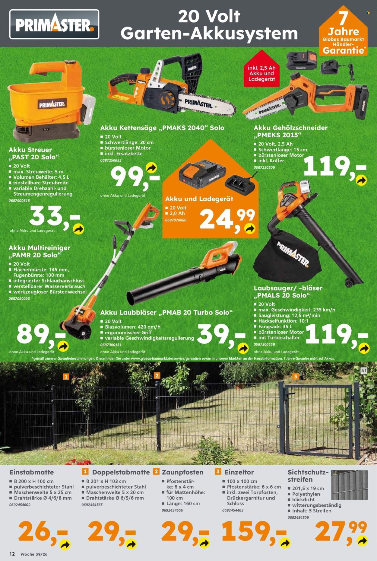 GLOBUS BAUMARKT Prospekt - Ab Montag 21.09.2026