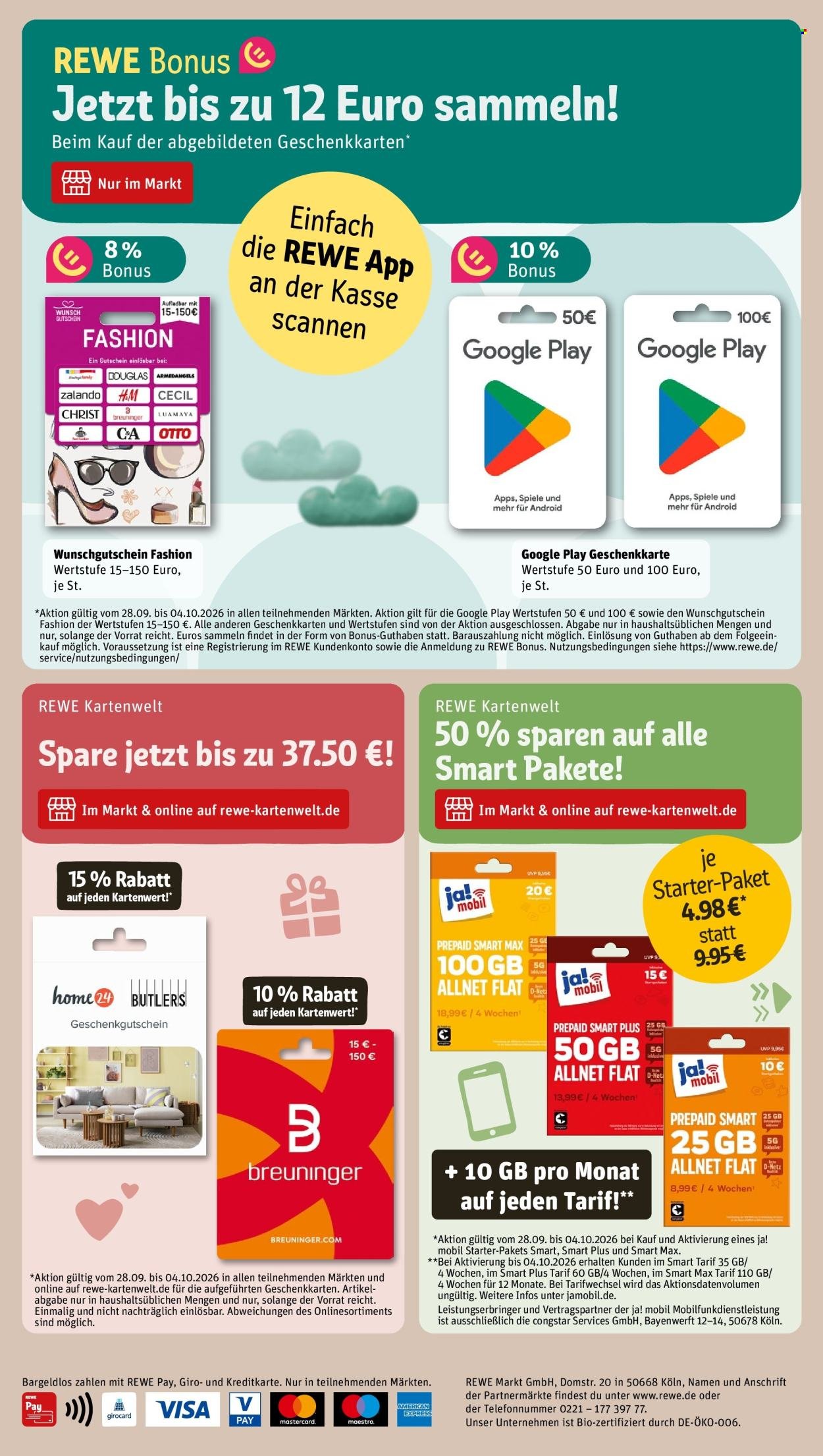 REWE Prospekt - Ab Montag 28.09.2026
