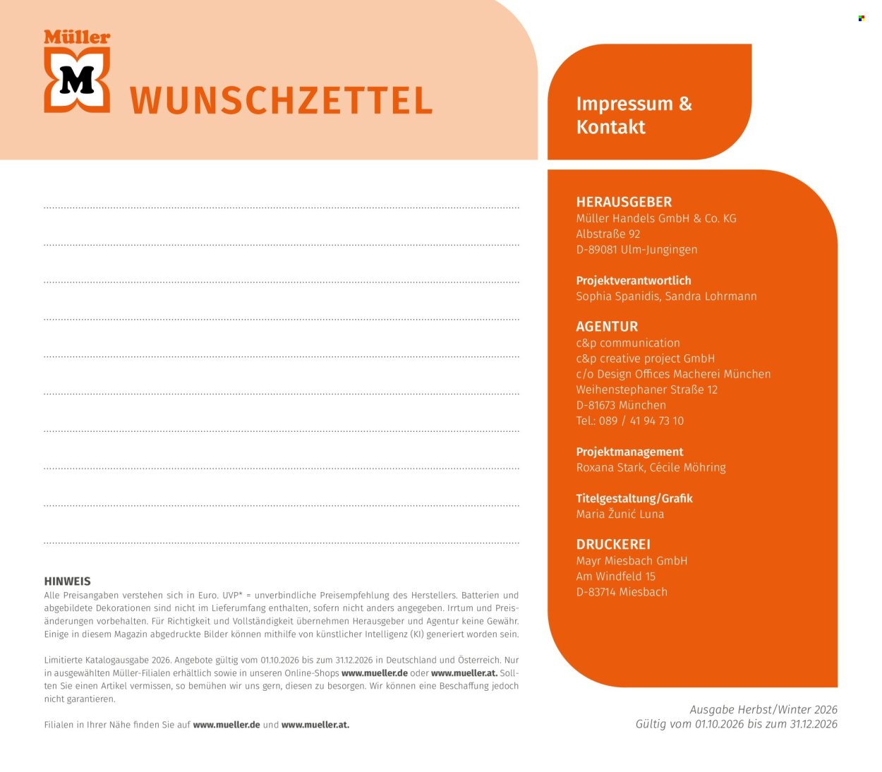 MÜLLER Prospekt - Der neue Haushaltkatalog