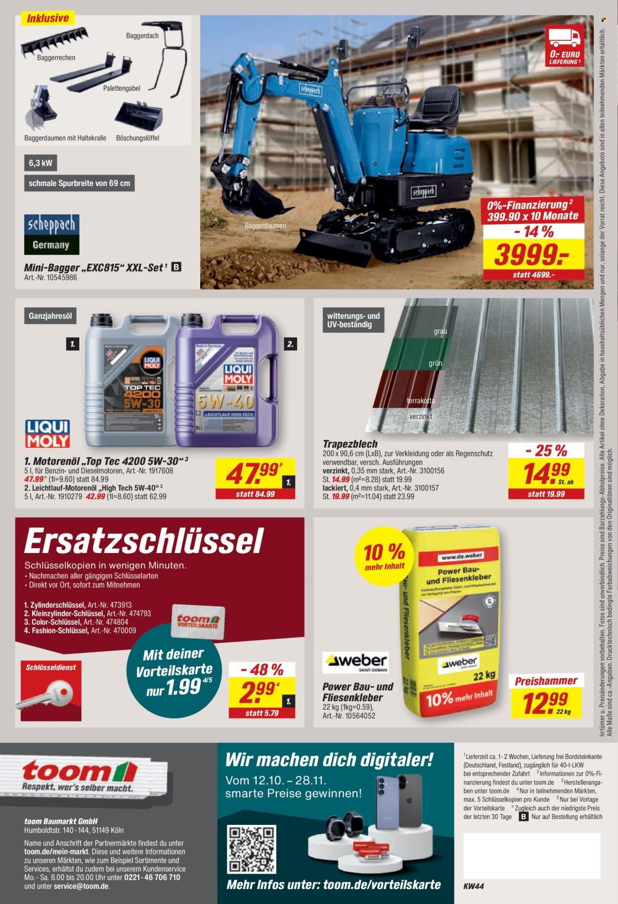 TOOM BAUMARKT Prospekt - Ab Montag 26.10.2026