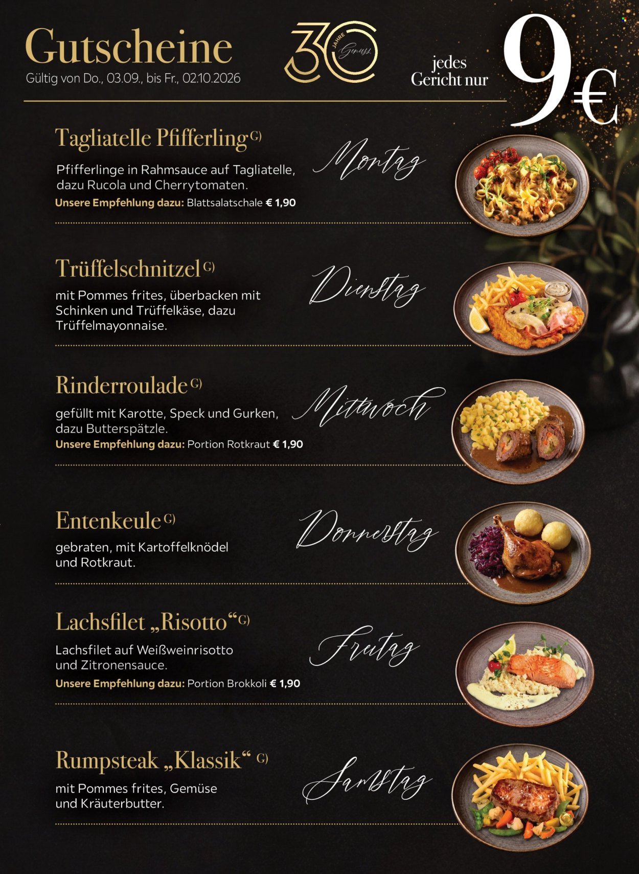 XXXLUTZ Prospekt - Restaurantgutscheine