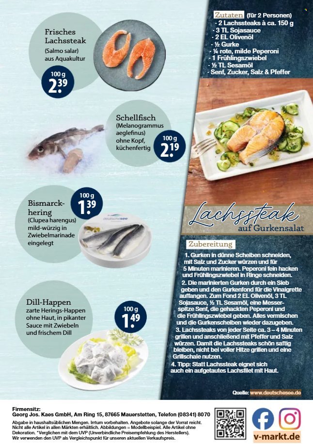 V-MARKT Prospekt - Fischangebote