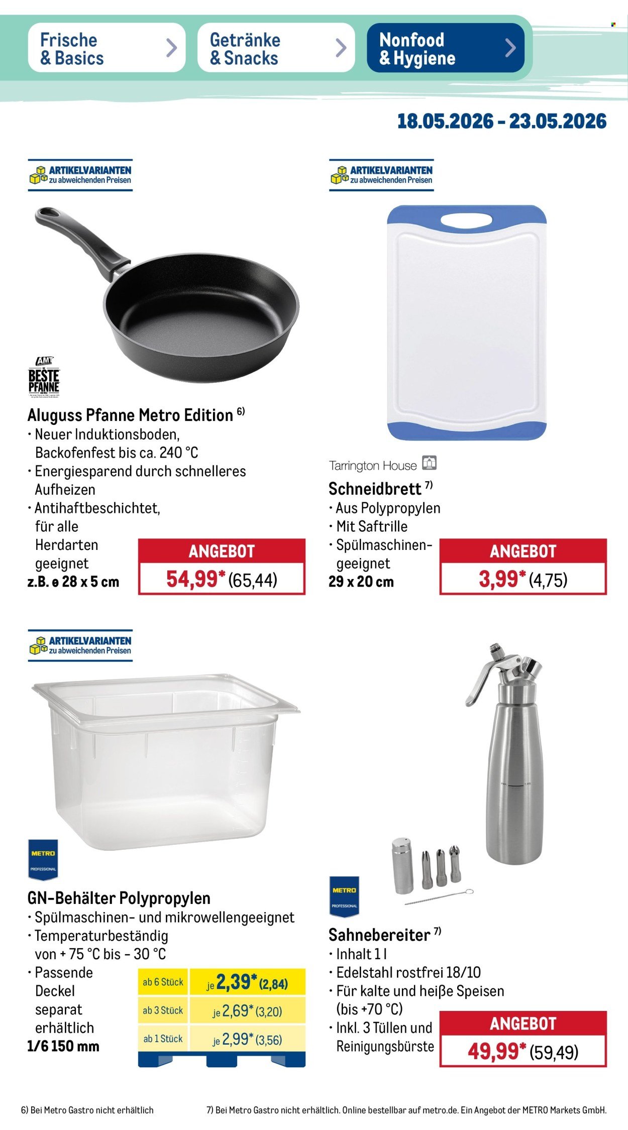 METRO Prospekt - NonFood-Angebote (2026-05-18 - 2026-05-23)