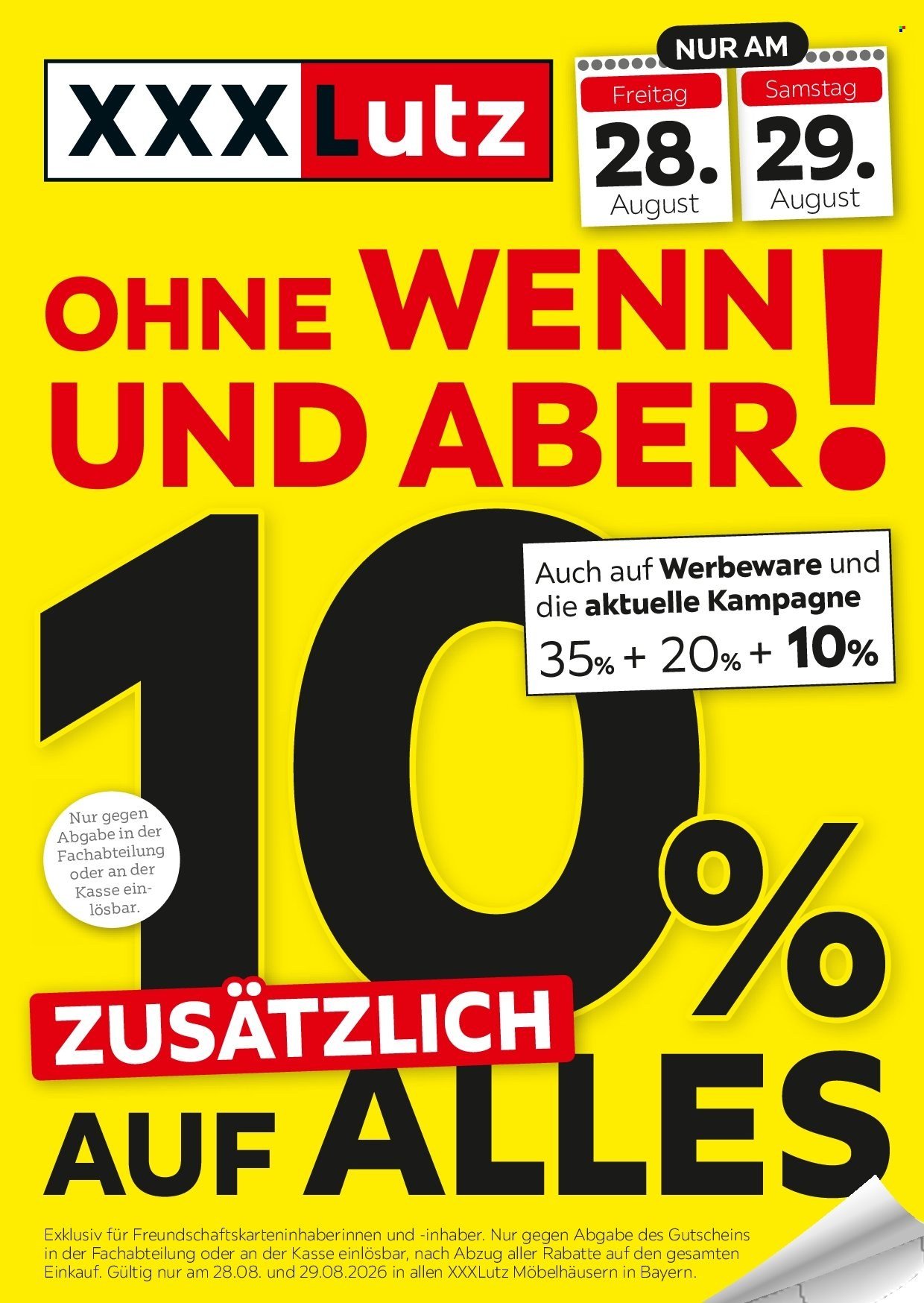 XXXLUTZ Prospekt - Aktion für Bayern