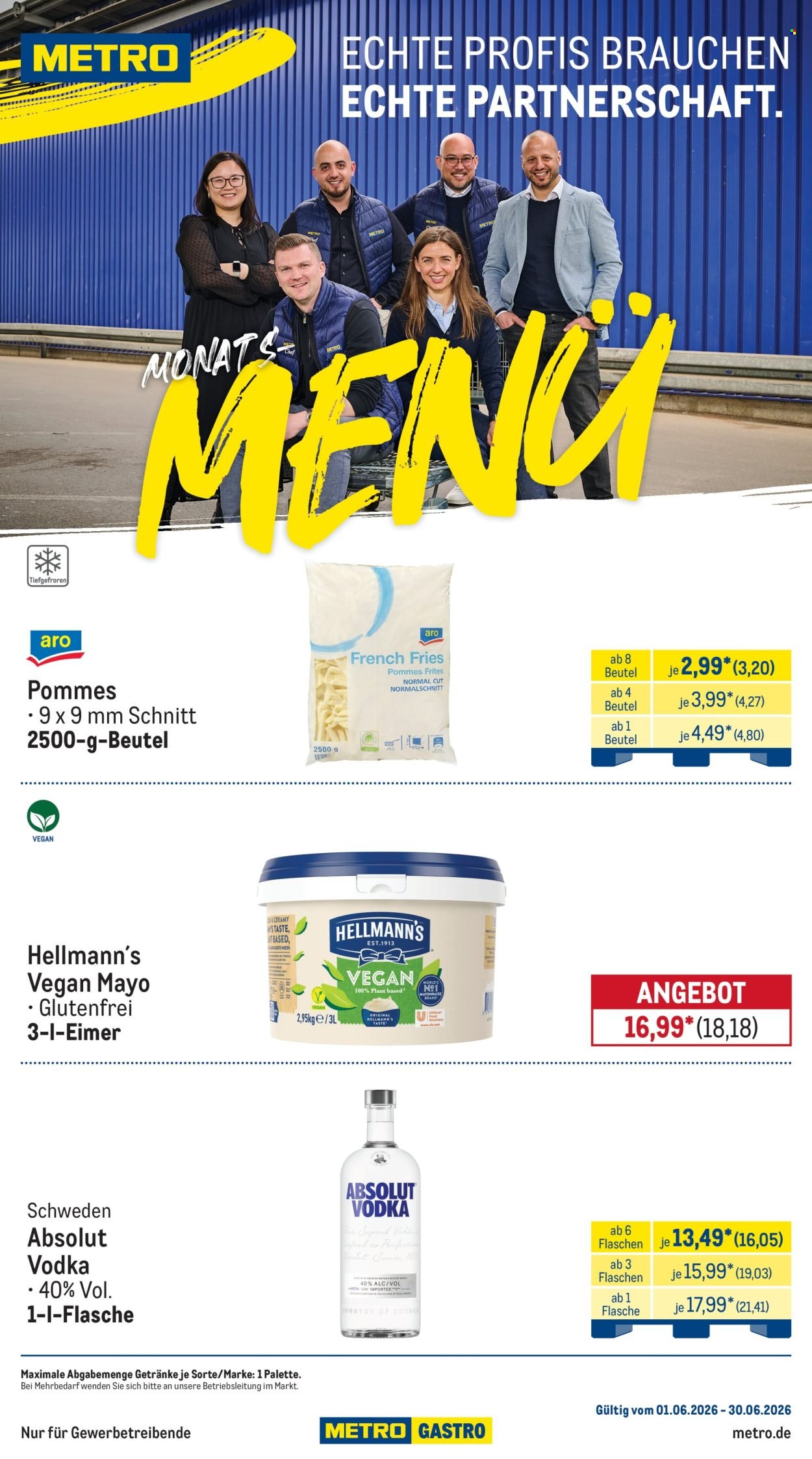 METRO Prospekt - Monats-Menü