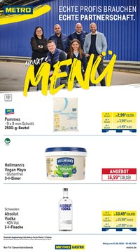 METRO Prospekt - Monats-Menü