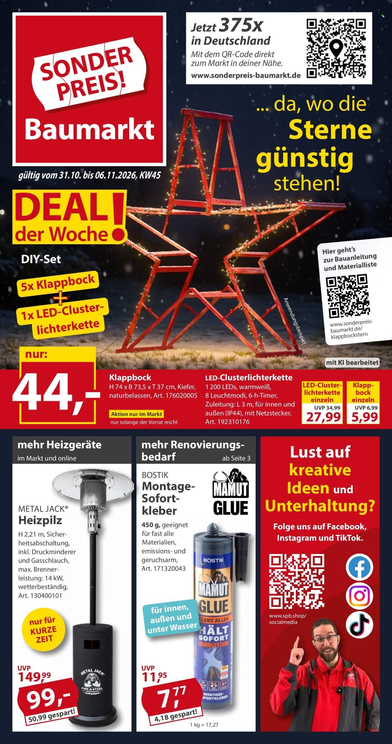 SONDERPREIS-BAUMARKT Prospekt - Ab Samstag 31.10.2026