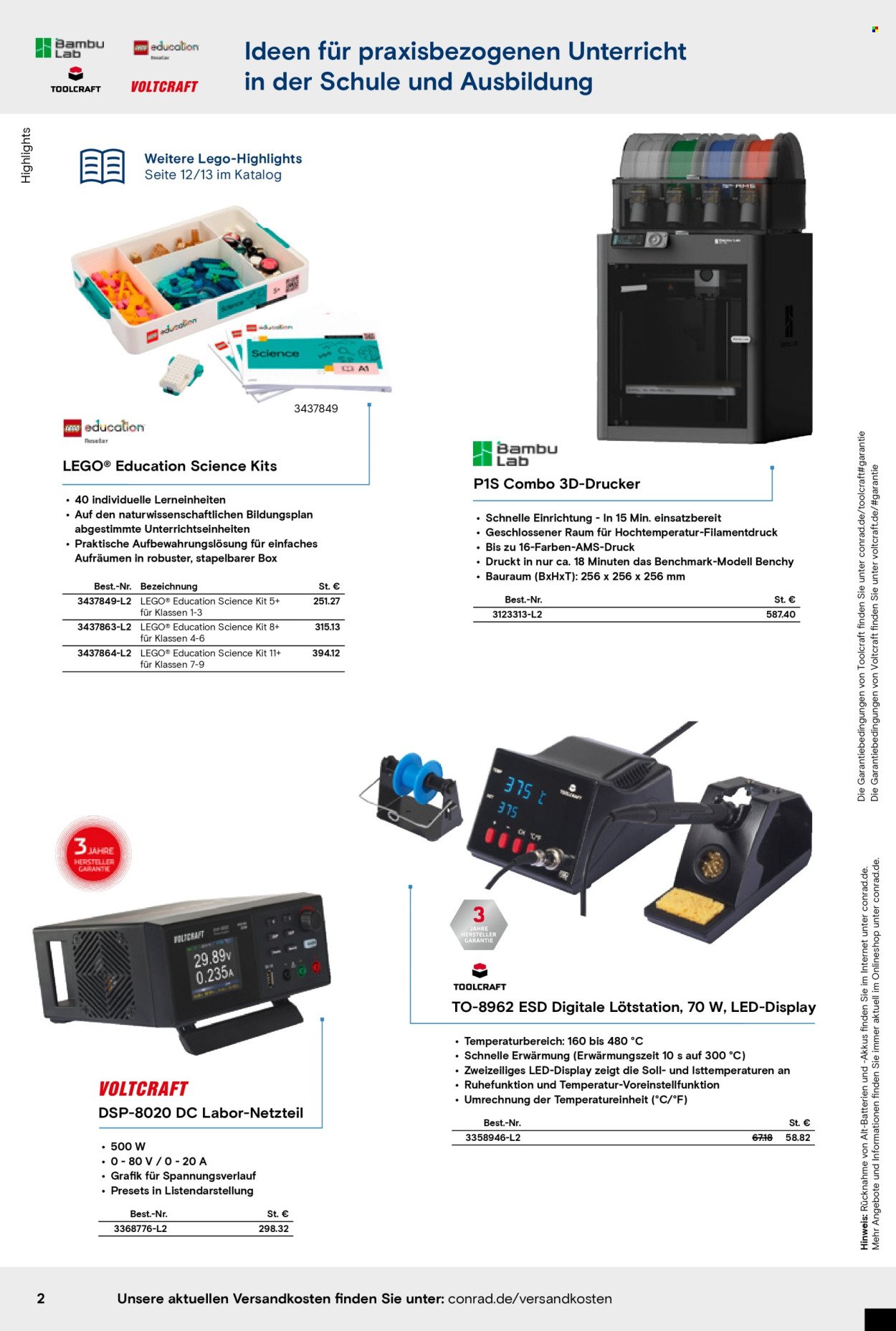 CONRAD Angebote - Education Katalog