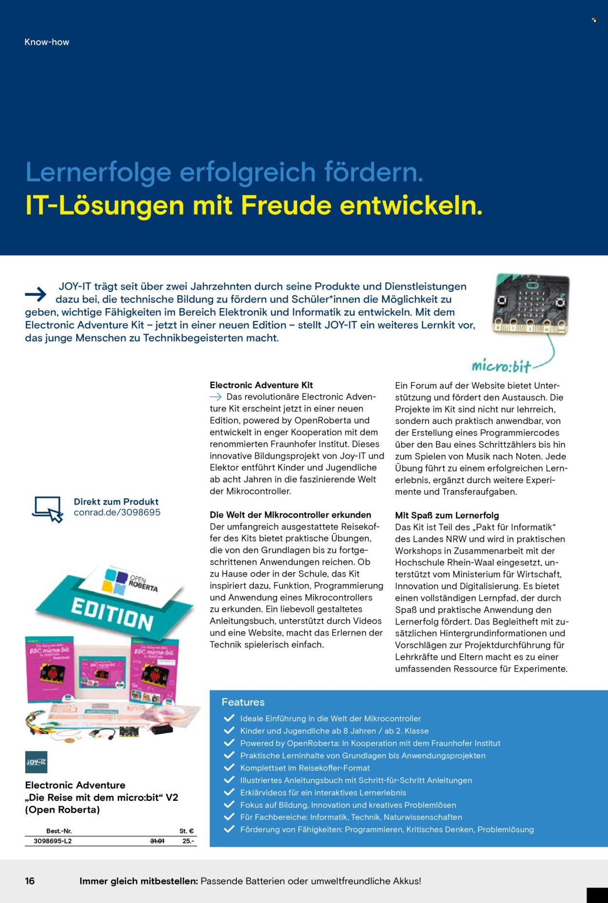 CONRAD Angebote - Education Katalog