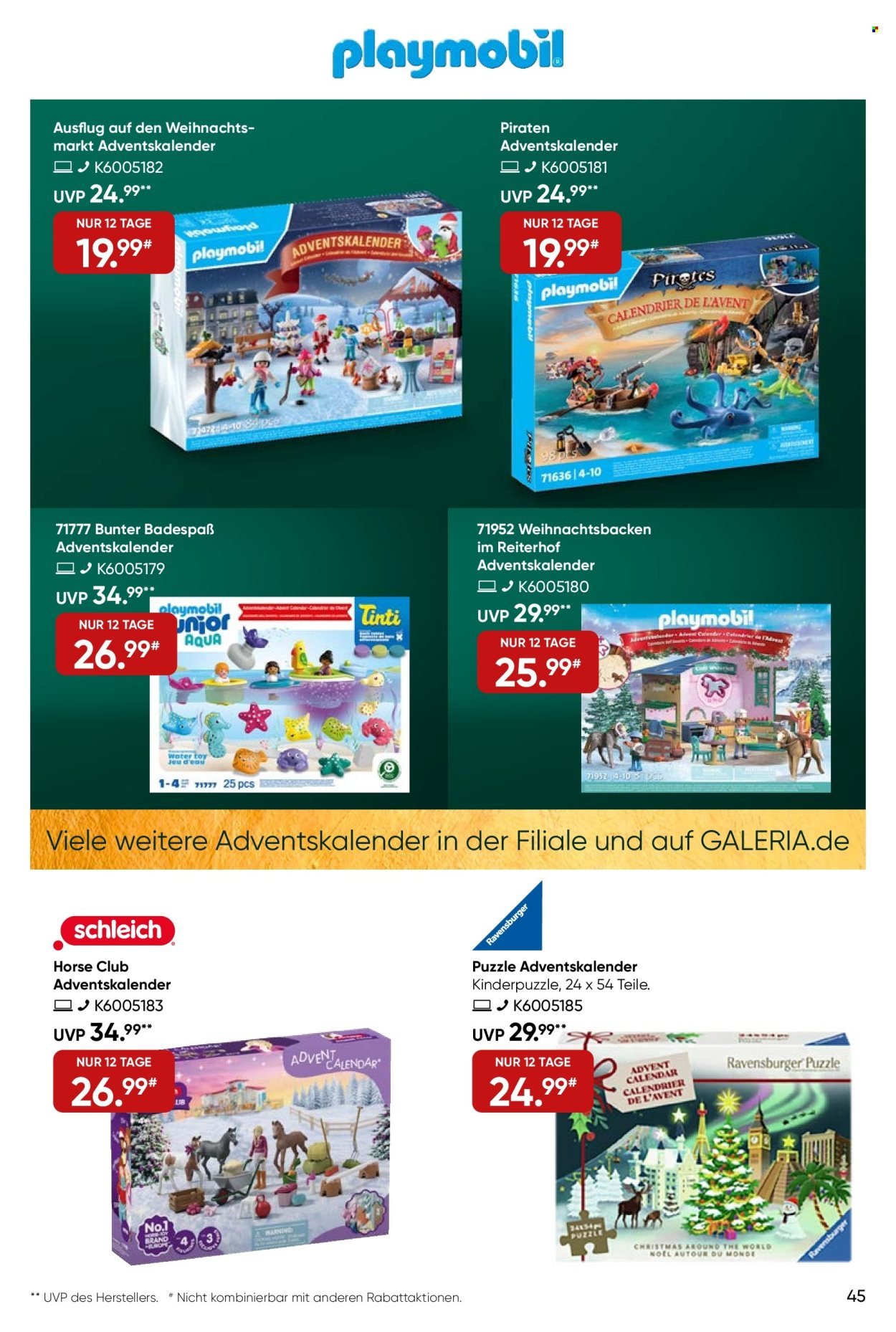 GALERIA KARSTADT KAUFHOF Prospekt - Ab Mittwoch 29.10.2025