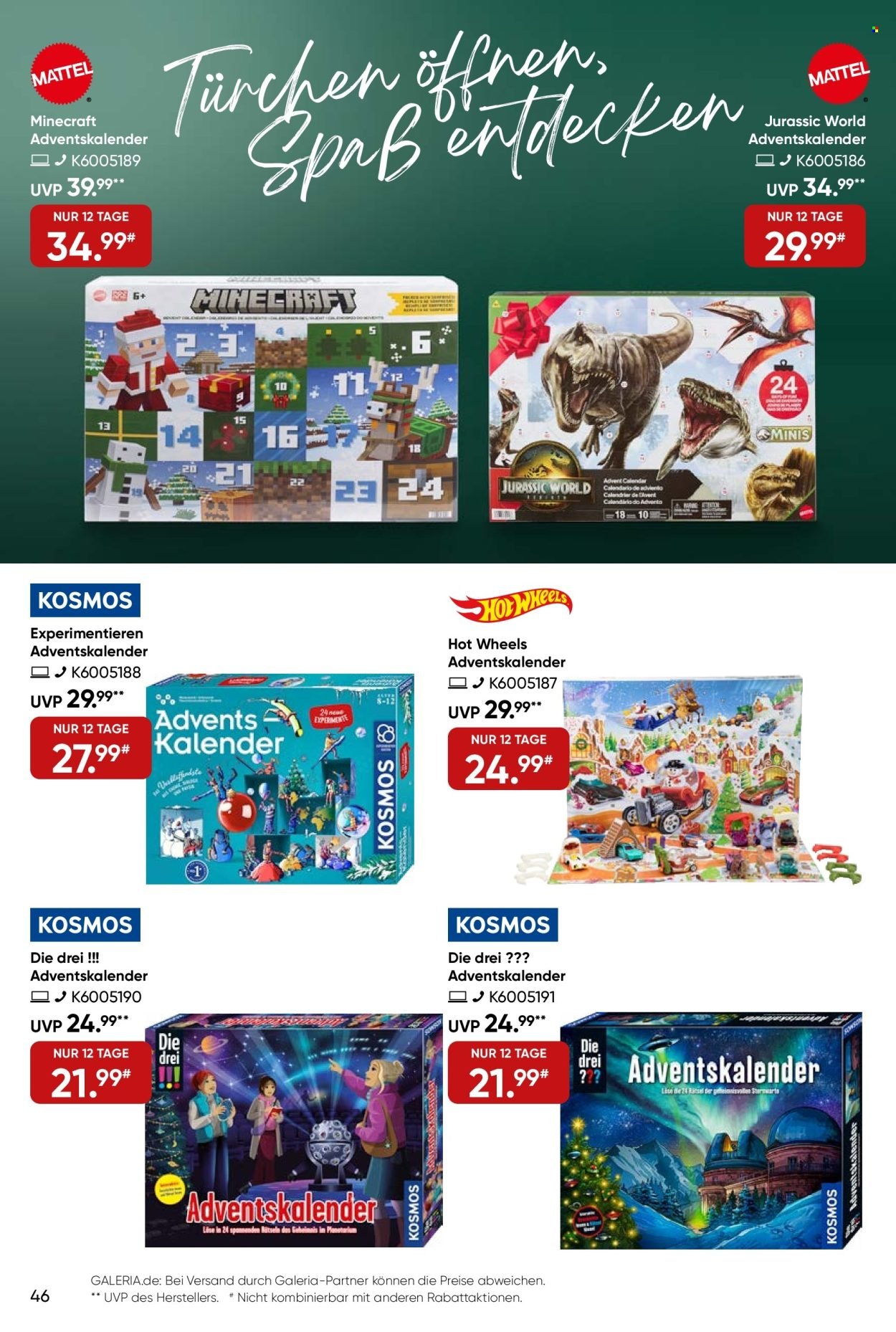 GALERIA KARSTADT KAUFHOF Prospekt - Ab Mittwoch 29.10.2025