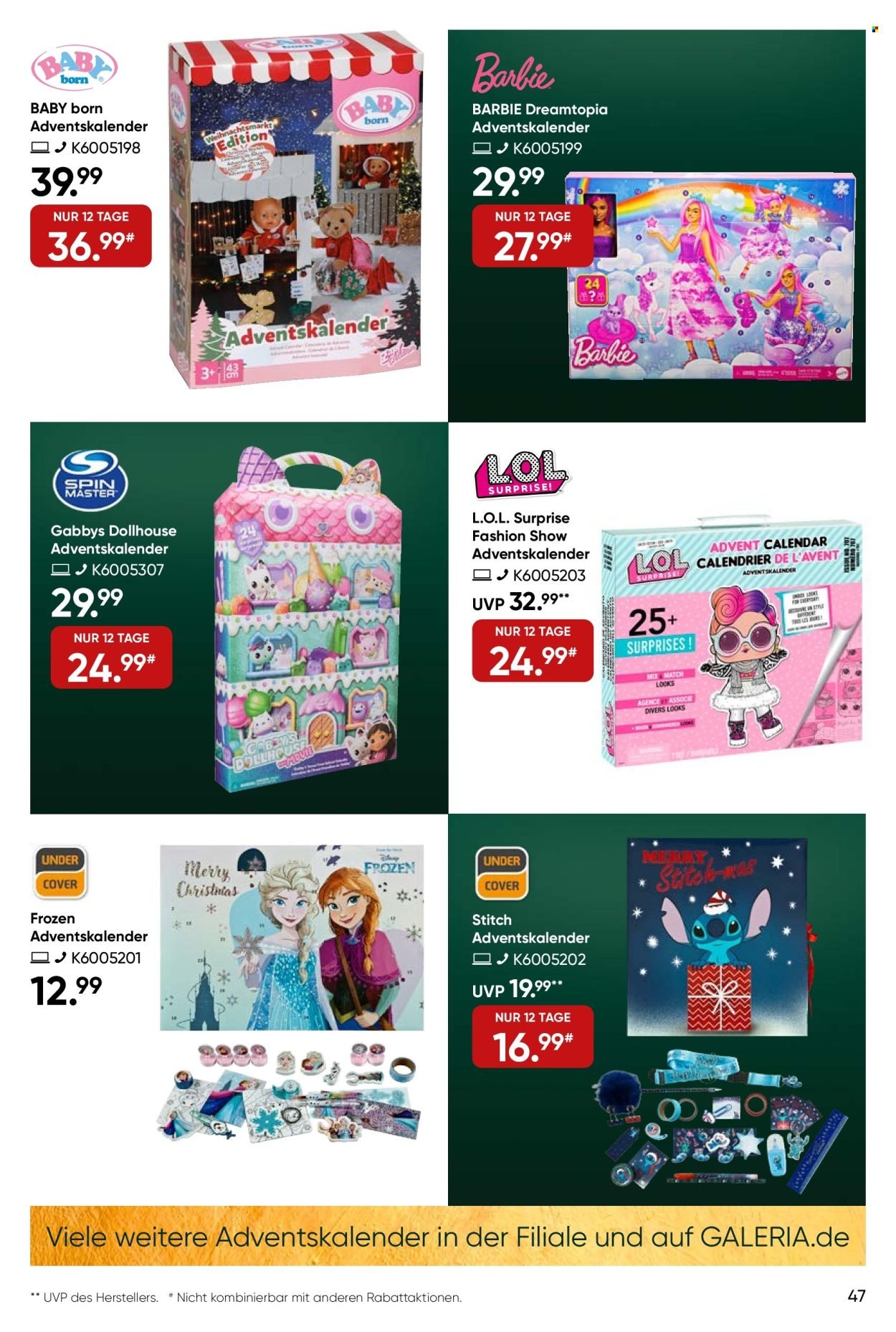 GALERIA KARSTADT KAUFHOF Prospekt - Ab Mittwoch 29.10.2025