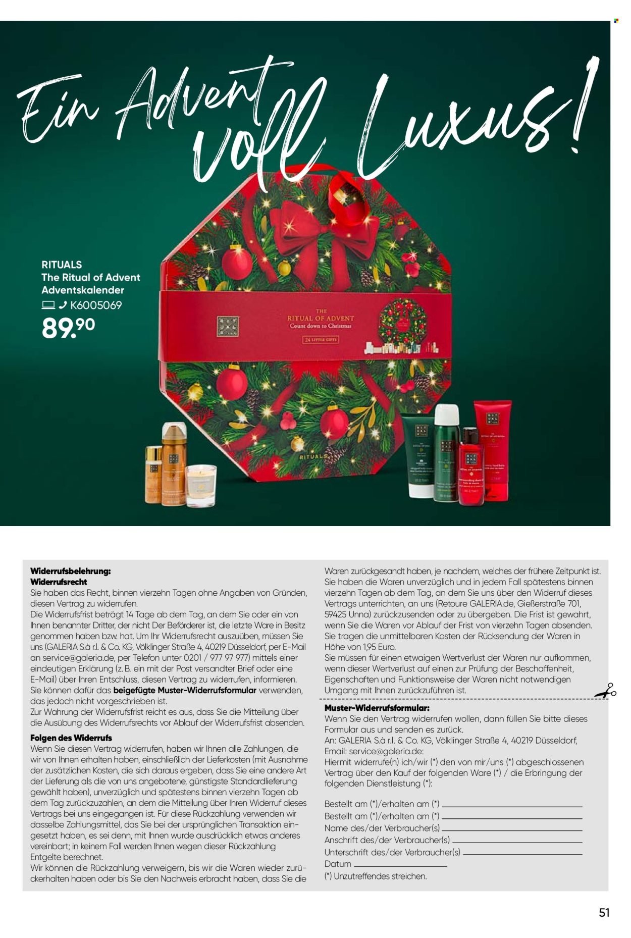 GALERIA KARSTADT KAUFHOF Prospekt - Ab Mittwoch 29.10.2025