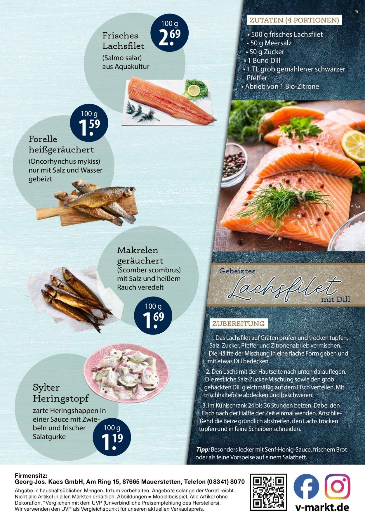V-MARKT Prospekt - Fischangebote
