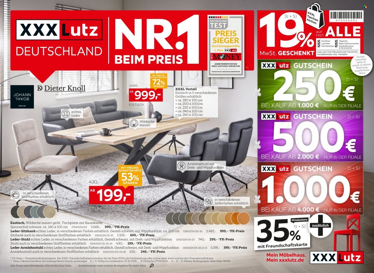 XXXLUTZ Prospekt - Nr. 1 beim Preis