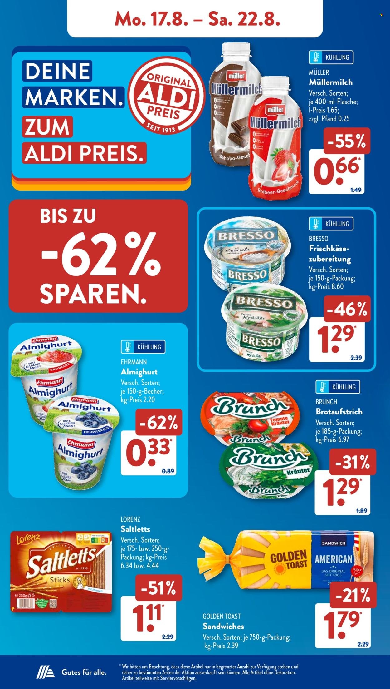 ALDI SÜD Prospekt - Ab Montag 17.08.2026