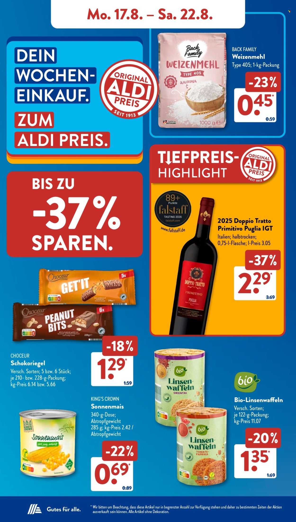 ALDI SÜD Prospekt - Ab Montag 17.08.2026