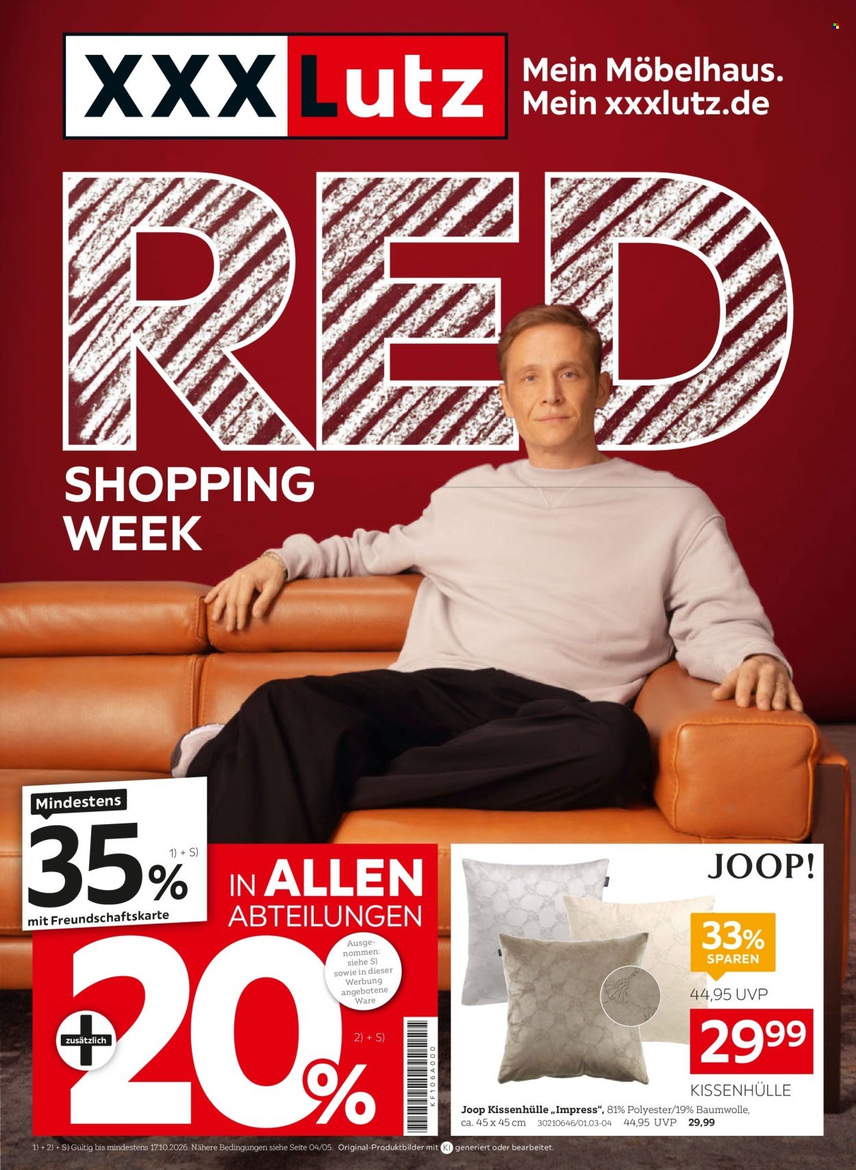 XXXLUTZ Prospekt - Red Shopping Week!