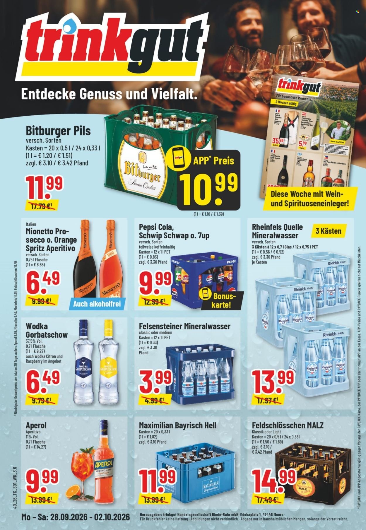TRINKGUT Prospekt - Ab Montag 28.09.2026