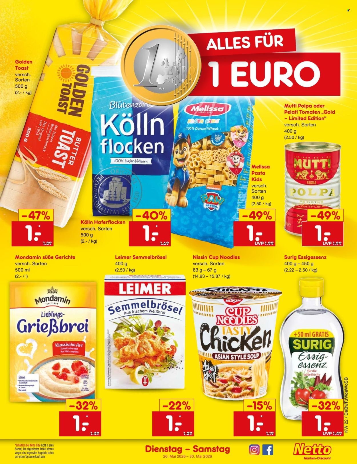 NETTO MARKEN-DISCOUNT Prospekt - Ab Dienstag 26.05.2026 (2026-05-26 - 2026-05-30)