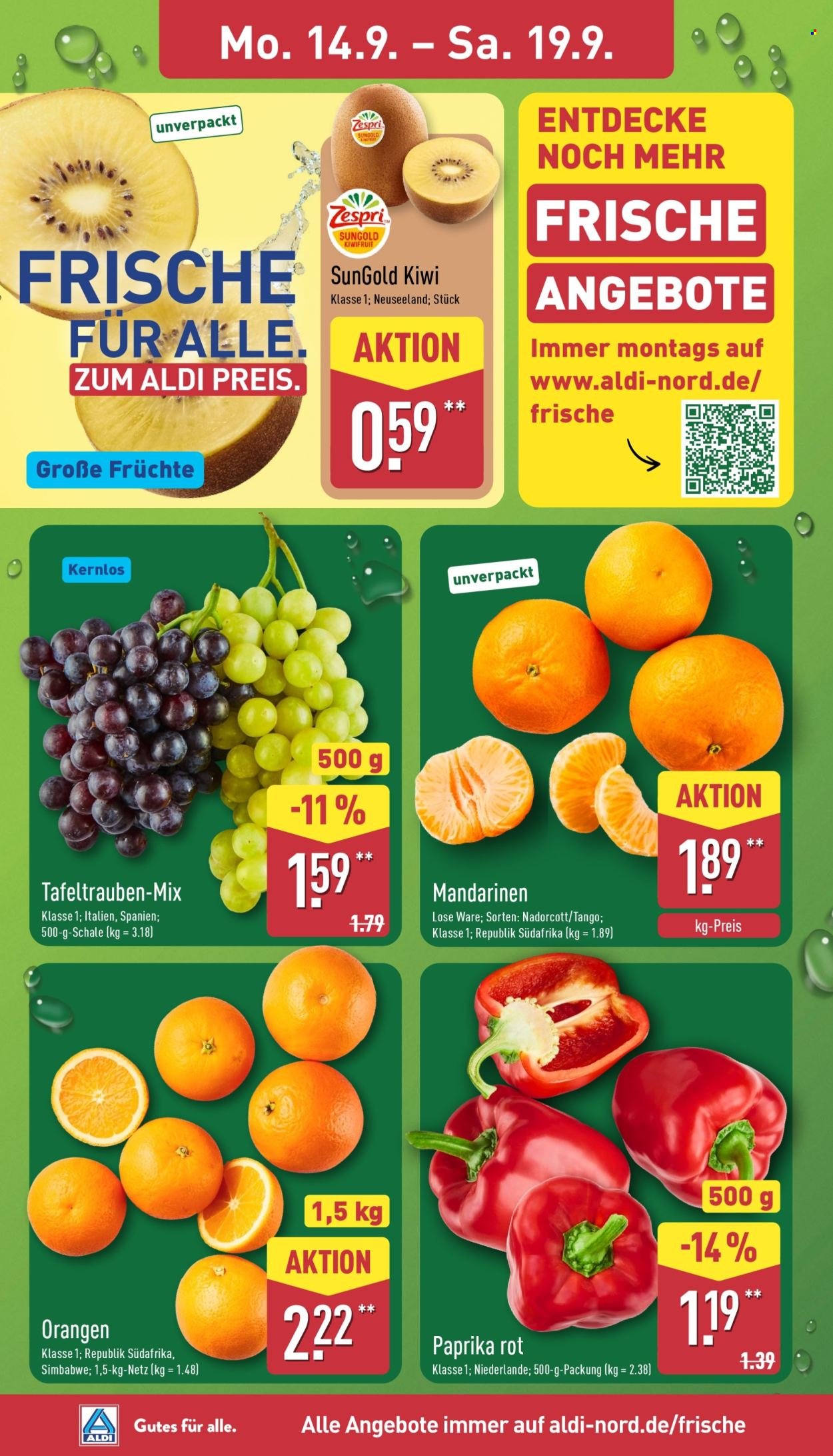 ALDI NORD Prospekt - Ab Montag 14.09.2026