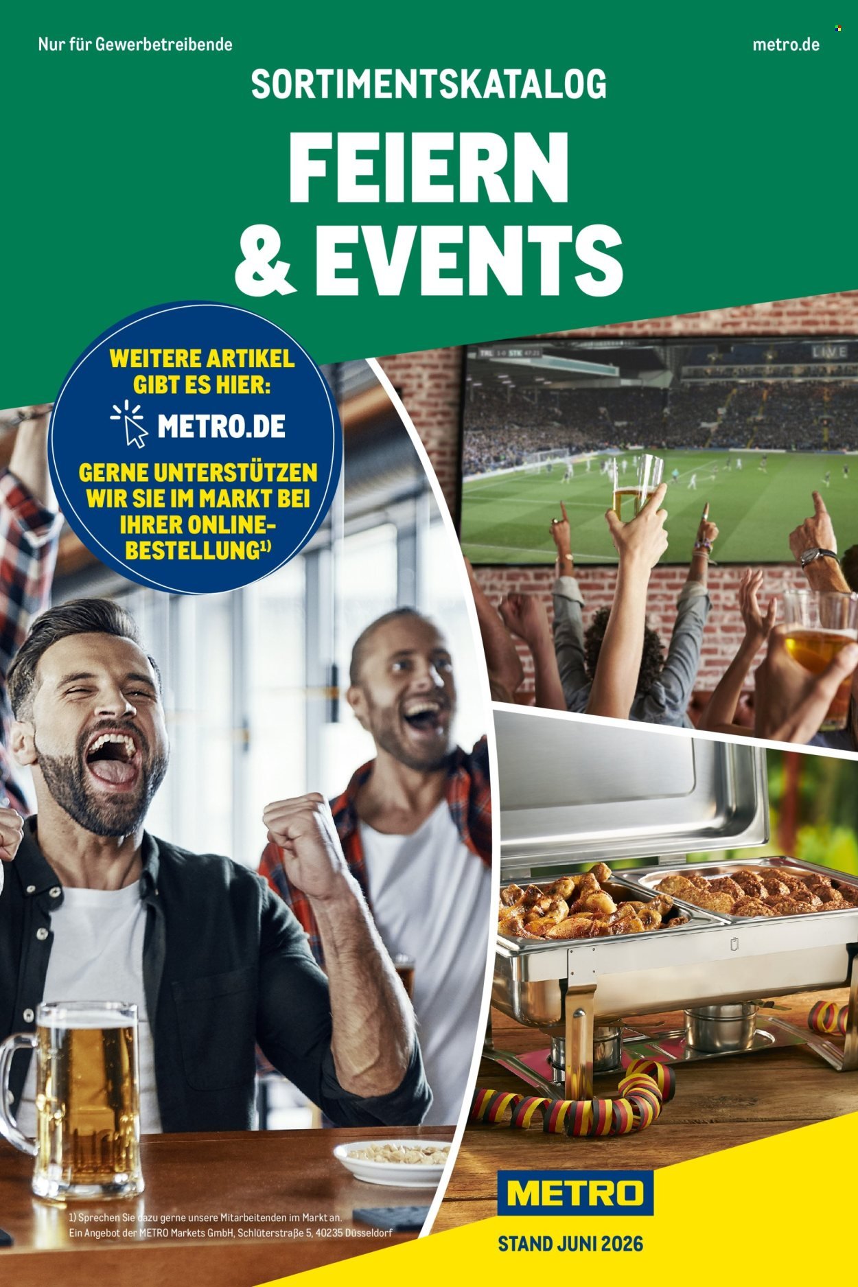 METRO Angebote - Sortimentskatalog Feiern & Events