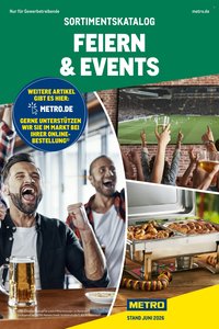 METRO Angebote - Sortimentskatalog Feiern & Events