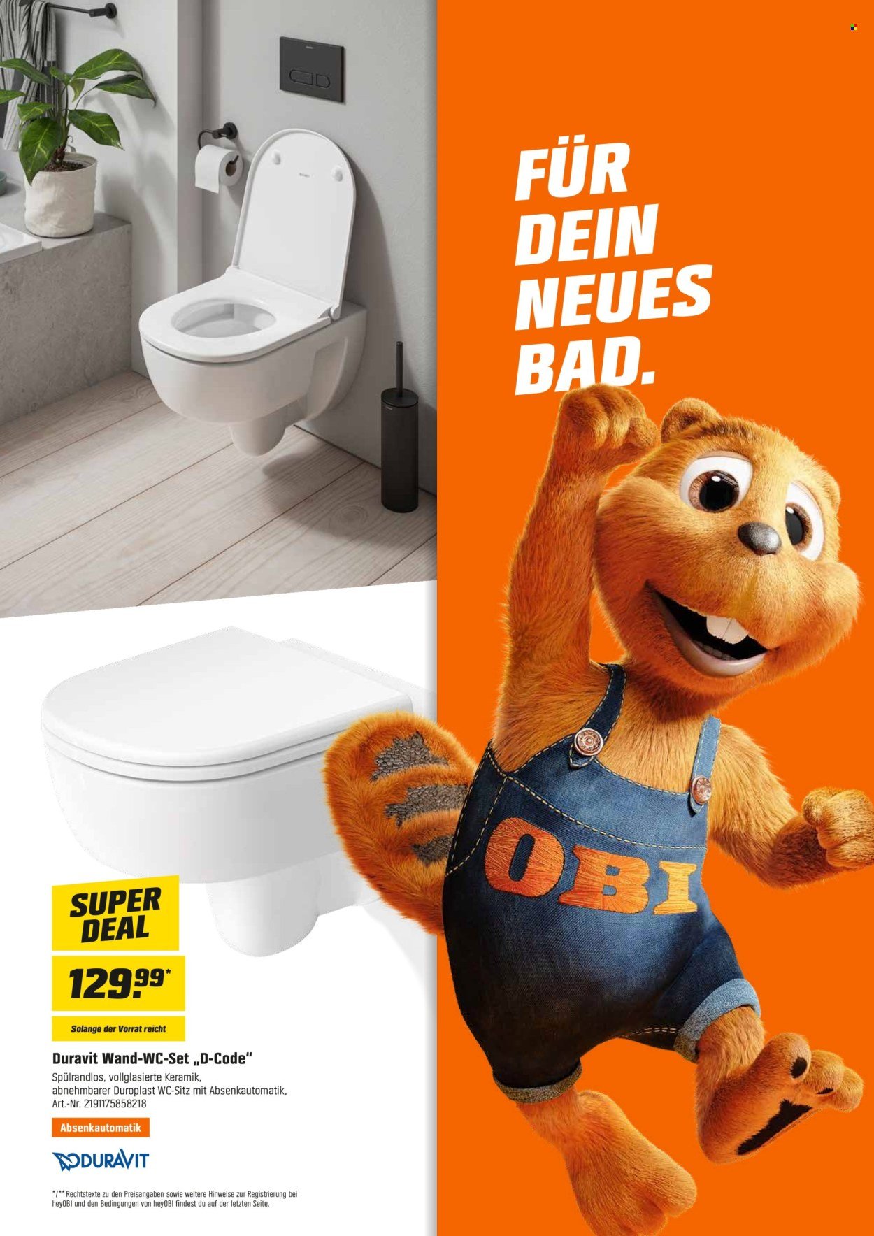 OBI Prospekt - Ab Dienstag 1.09.2026