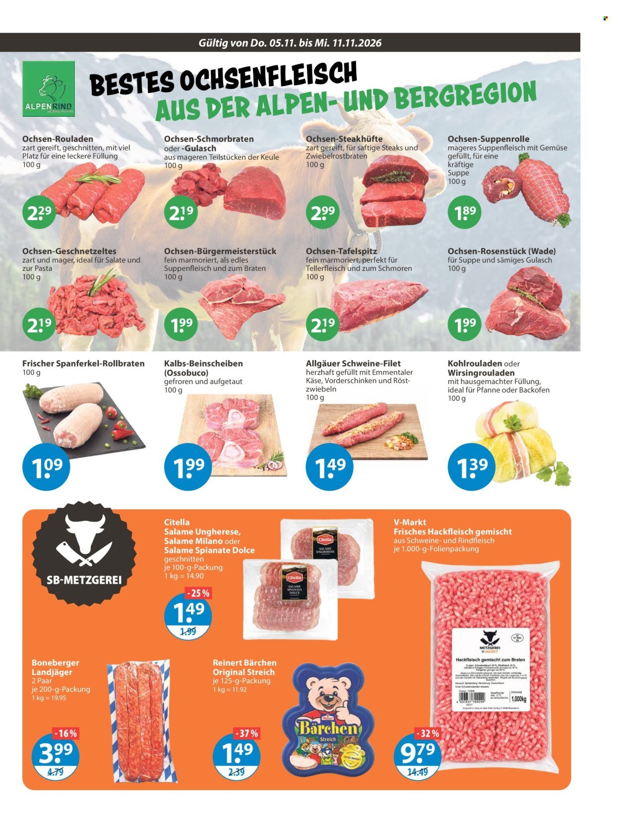 V-MARKT Prospekt - Ab Donnerstag 5.11.2026