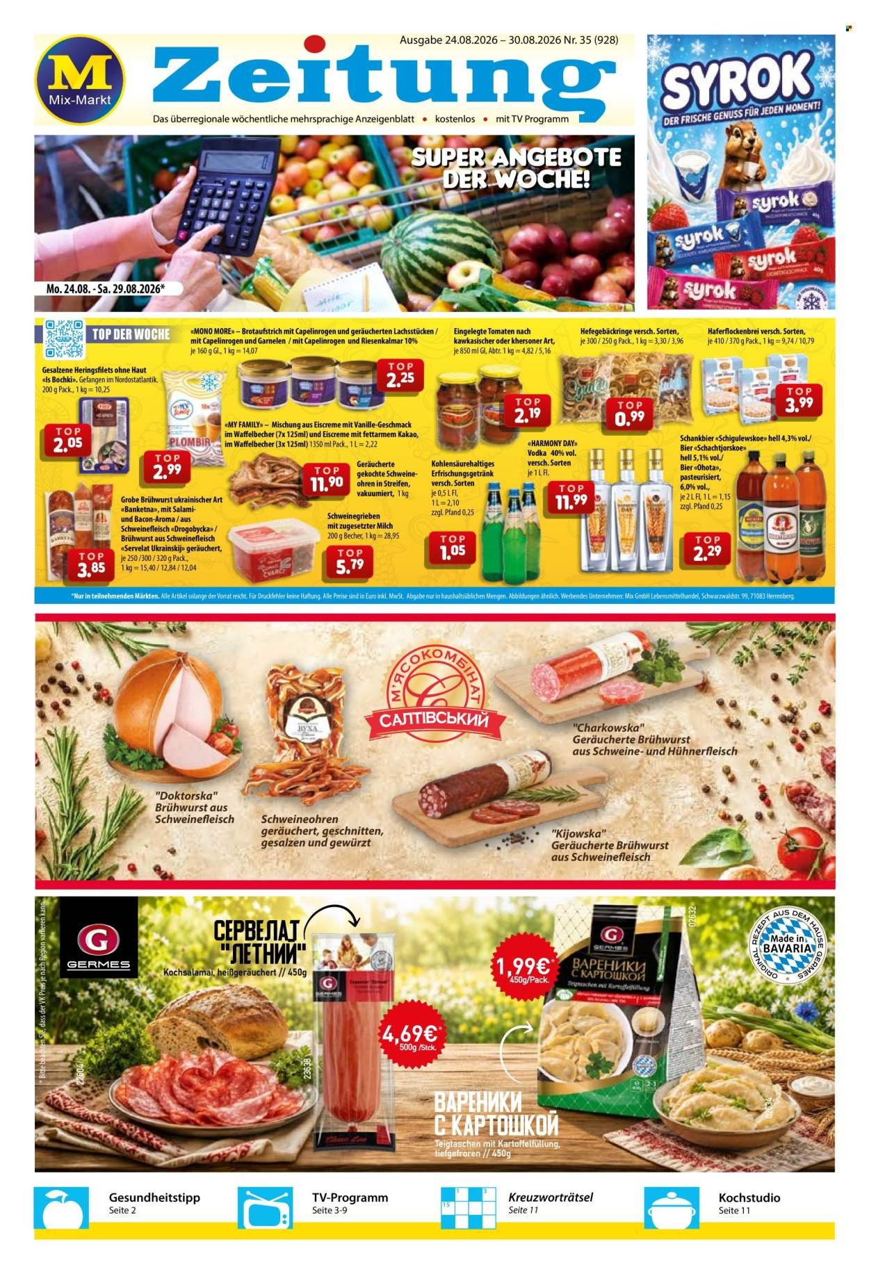MIX MARKT Prospekt - Ab Montag 24.08.2026