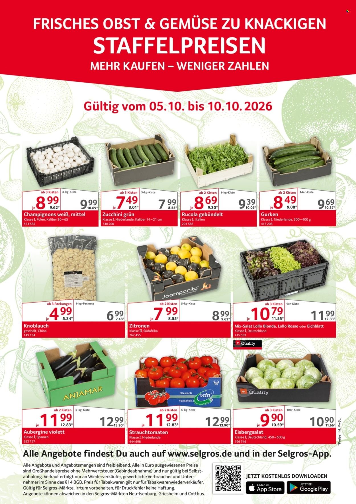 SELGROS Prospekt - Obst & Gemüse